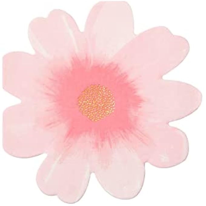 FLOWER GARDEN NAPKINS  NEON PRINT & GOLD FOIL PARTY PAPER NAPKINS WITH DIE-CUT FLORAL DESIGN, PREMIUM DISPOSABLE TABLEWARE FOR BIRTHDAY, GARDEN & SPRING-THEMED CELEBRATIONS, PACK OF 16 - Image 4